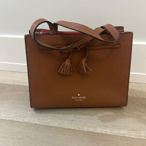 Kate Spade Tan Tassel Shoulder Bag